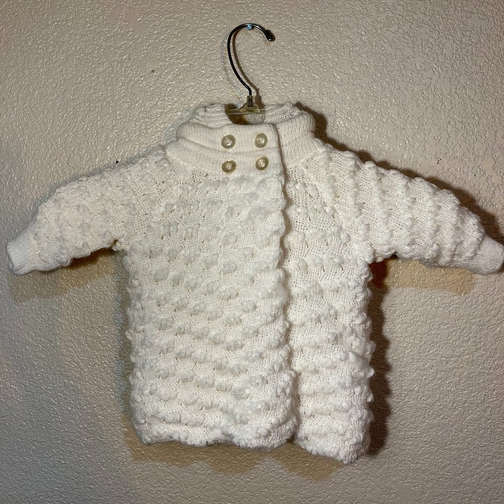 Specialty Baby White Crotchet Coat